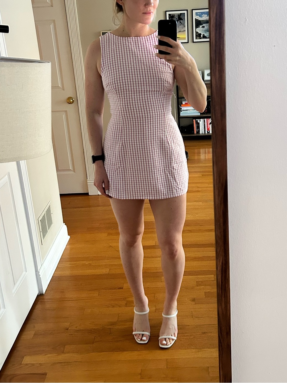 Princess Polly Pink Gingham Dress/Skort